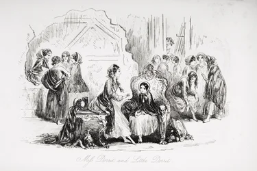 ミスドリットとリトルドリット、チャールズディケンズ（1812-70）による「リトルドリット」のイラスト、1857年に初公開
